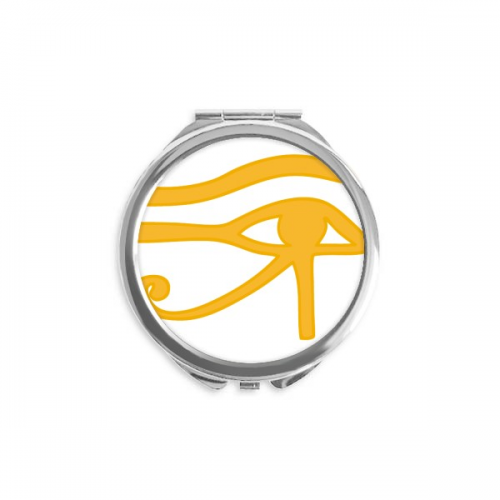 Ancient Egypt Eye Decoration Pattern Hand Compact Mirror Round Portable Pocket Glass Ancient Egypt Eye Decoration Pattern Hand Compact Mirror Round Portable Pocket Glass