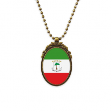 equatorial guinea national flag afcountry antique necklvintage bead pendant keychain