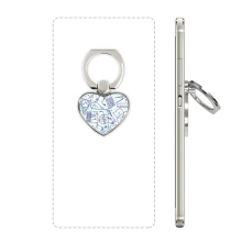 blue hand painted math ruler calculator illustration phone  stand holder kickstand universal support