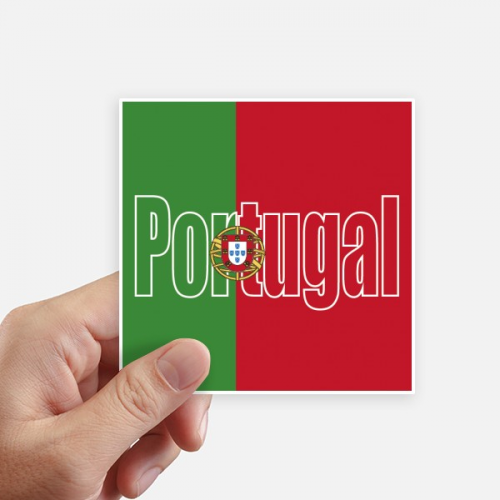 Portugal Country Flag Name Sticker Square Waterproof Stickers Wallpaper Car Decal