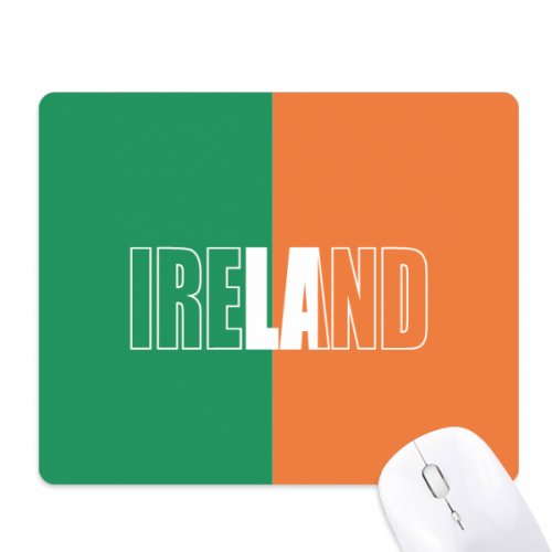 Ireland Country Flag Name Mouse Pad Non-Slip Rubber Mousepad Game Office
