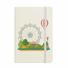 Ferris Wheel Balloon Amusement Park Notebook Official Fabric Hard Cover Classic Journal Diary