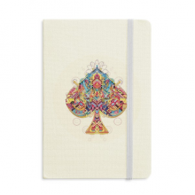 Spade Playing Cards Geometric Pattern Notebook Official Fabric Hard Cover Classic Journal Diary