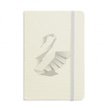 White Swan   Pattern Notebook Official Fabric Hard Cover Classic Journal Diary