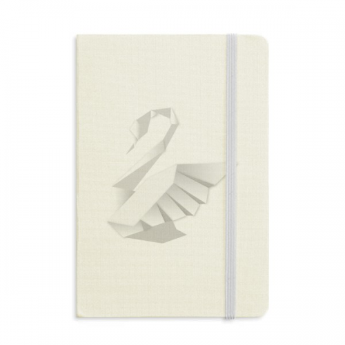 White Swan   Pattern Notebook Official Fabric Hard Cover Classic Journal Diary