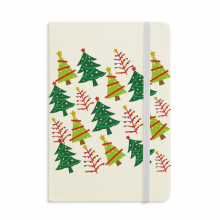 Merry mas Tree Green Illustration Notebook Official Fabric Hard Cover Classic Journal Diary