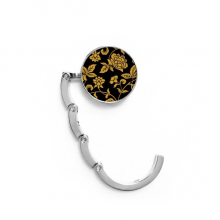 Chinese Style Asia Peony Pattern Table Hook Decorative Clasp Extension Foldable  Hanger