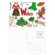 Wales Landscap UK National Flag Postcard Set Birthday Mailing Thanks Greeting Card Wales Landscap UK National Flag Postcard Set Birthday Mailing Thanks Greeting Card