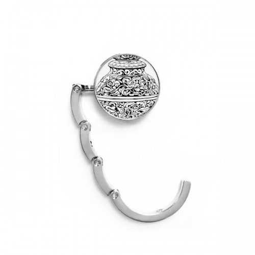 Chinese Culture Qing Dynasty Vase Line Table Hook Decorative Clasp Extension Foldable  Hanger
