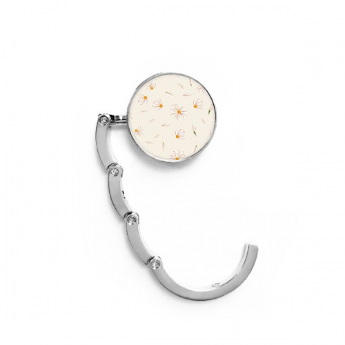 White Pear Flower Petal Flower  Table Hook Decorative Clasp Extension Foldable  Hanger