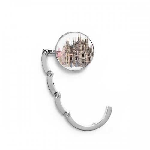 Milan Cathedral in Milan Italy Table Hook Decorative Clasp Extension Foldable  Hanger