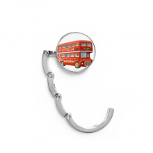 Britain UK London Red Double Decker Bus Table Hook Decorative Clasp Extension Foldable Hanger Britain UK London Red Double Decker Bus Table Hook Decorative Clasp Extension Foldable Hanger