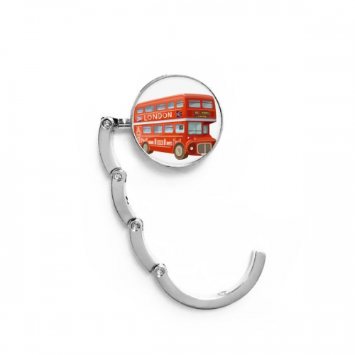 Britain UK London Red Double Decker Bus Table Hook Decorative Clasp Extension Foldable  Hanger