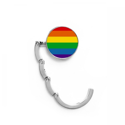 Rainbow Bisexuals LGBT Table Hook Decorative Clasp Extension Foldable Hanger Rainbow Bisexuals LGBT Table Hook Decorative Clasp Extension Foldable Hanger