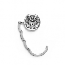Big Eyes Owl Bird Animal Portrait Sketch Table Hook Decorative Clasp Extension Foldable  Hanger