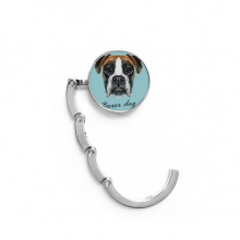 Lop-eard Boxer Dog Pet Animal Table Hook Decorative Clasp Extension Foldable  Hanger