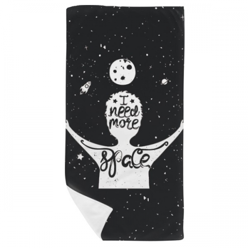 more spblack white quote bath towel soft washcloth facecloth 35x70cm