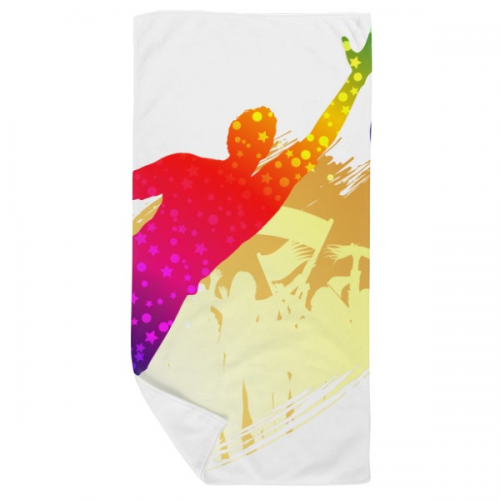Football Goalkeeper Blocks Soccer Bath Towel Soft Washcloth Facecloth 35x70cm