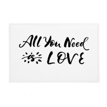 All You Need Is Love Sun Quote Mat Non Slip Floor Bathroom Kitchen Door 16"x24"