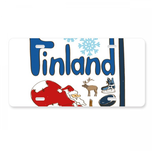 芬兰地标象征图案 美国车牌汽车家居店铺装饰礼物