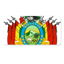 玻利维亚国徽标志符号图案 美国车牌汽车家居店铺装饰礼物