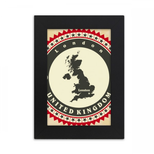 London UK United Kingdom Britain Country Map Desktop Photo Frame Picture Display Art Painting Exhibit