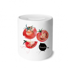 tomato vegetable tasty healthy watercolor my box cerac coin case piggy bank 