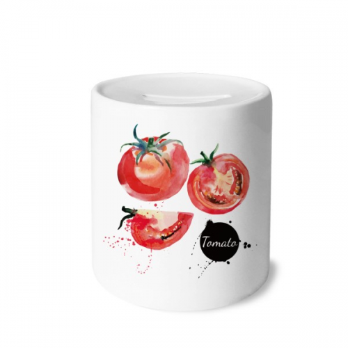 tomato vegetable tasty healthy watercolor my box cerac coin case piggy bank tomato vegetable tasty healthy watercolor my box cerac coin case piggy bank