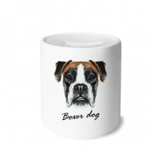 lop-eard boxer dog pet animal my box cerac coin case piggy bank lop-eard boxer dog pet animal my box cerac coin case piggy bank
