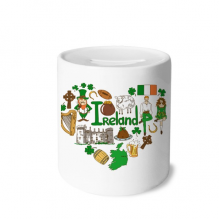 ireland love heart landscap national flag my box cerac coin case piggy bank 