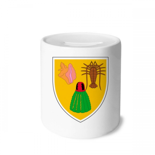 turks and caicos islands national emblem my box cerac coin case piggy bank turks and caicos islands national emblem my box cerac coin case piggy bank
