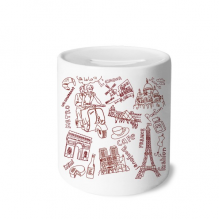 france triumphal arch louvre eiffel tower my box cerac coin case piggy bank 