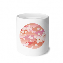 cherry blossoms clouds pink pattern my box cerac coin case piggy bank 