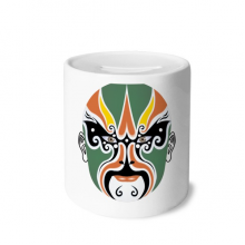 peking opera head colorful chengyaojin my box cerac coin case piggy bank 