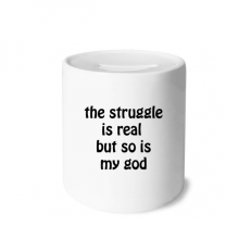 the struggle is real  quotes my box cerac coin case piggy bank 