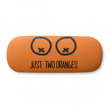 just oranges funny drawing orange glasses case eyeglasses hard shell stospectacle box
