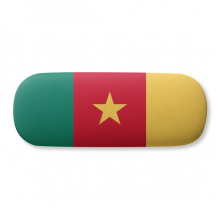 cameroon national flag afcountry glasses case eyeglasses hard shell stospectacle box