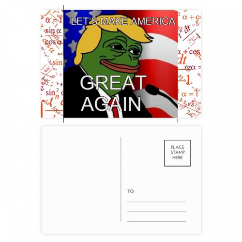 amesad frog president great image formula postcard set thanks card mailing side 20pcs
