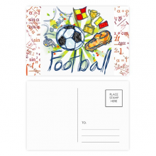 Cartoon Football Series Pattern Soccer Formula Postcard Set Thanks Card Mailing Side 20pcs Cartoon Football Series Pattern Soccer Formula Postcard Set Thanks Card Mailing Side 20pcs
