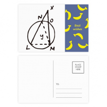 三角函数数学理科黄金分割矢量图 明信片卡片祝福香蕉卡20张