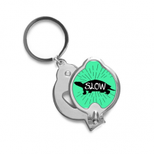 Black Tortoise Animal Outline Natural Finger Nail Clippers Scissor Stainless Steel Cutter