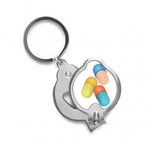 Health Care Products Capsule Pill Pattern Finger Nail Clippers Scissor Stainless Steel Cutter