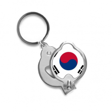 South Korea National Flag Asia Country Finger Nail Clippers Scissor Stainless Steel Cutter