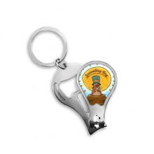 groundhog day usa amecanada festival fingernail clipper cutter opener key chain scissor groundhog day usa amecanada festival fingernail clipper cutter opener key chain scissor