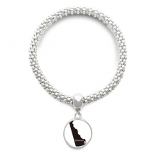 ameusa map outline sliver bracelet pendant jewelry chain adjustable bangle ameusa map outline sliver bracelet pendant jewelry chain adjustable bangle