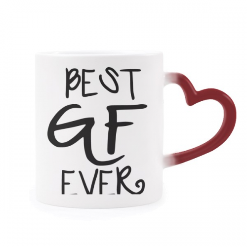 girlfriend best gf ever valentine's day heat sensitive mug red color changing stware cup