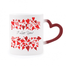 valentine's day i love you red heat sensitive mug red color changing stware cup