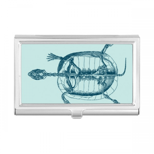 Skeleton Sketch Tortoise Animal Business Card Holder Case Pocket Box Wallet Skeleton Sketch Tortoise Animal Business Card Holder Case Pocket Box Wallet