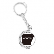 freedom ameusa map outline rotatable keyholder  disc accessories chain clip