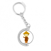 hat vietnam cartoon rotatable keyholder disc accessories chain clip hat vietnam cartoon rotatable keyholder disc accessories chain clip